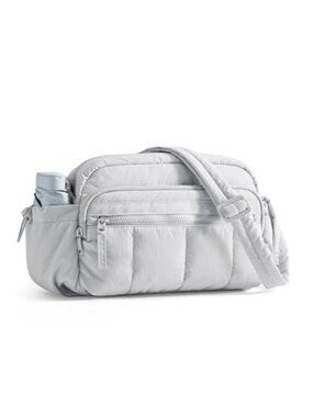 Bagsmart Puffy Quilted Crossbody Purse RFID Blocking Travel Shoulder Handbag